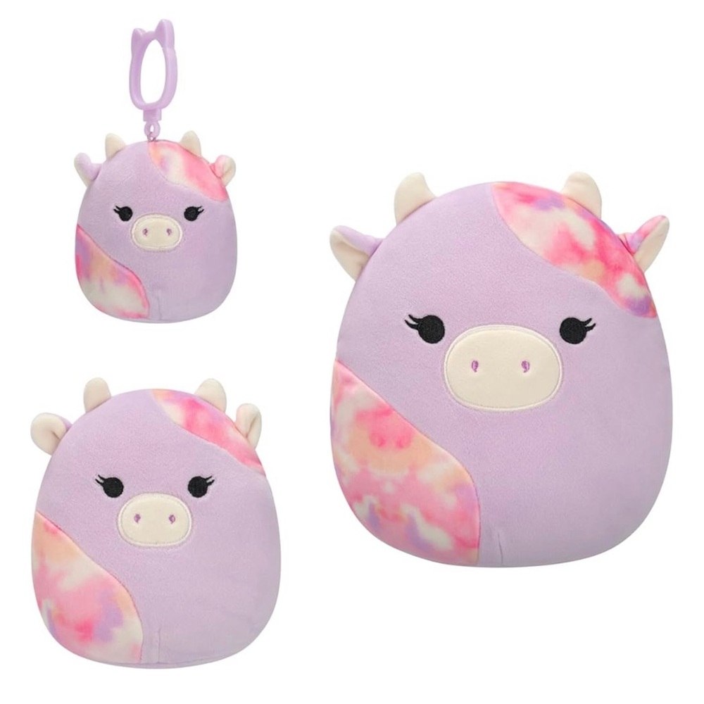 Squishmallows Original Suri Sunset Cow 3-Pack (3.5in, 5in, 8in) Plush Easter